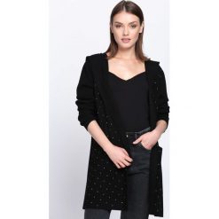 Czarny Kardigan Silver Moon. Czarne kardigany damskie Born2be, l, bez wzorów, bez kołnierzyka. Za 89.99 zł.