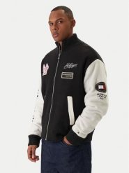 Tommy Hilfiger Kurtka bomber MW0MW42581 Czarny Regular Fit. Czarne kurtki męskie Tommy Hilfiger, l, bez wzorów, z wełny, bez kaptura. Za 2,489.00 zł.