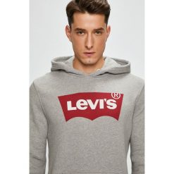 Levi's - Bluza. Szare bluzy męskie Levi's®, l, bez wzorów, z bawełny, z kapturem. W wyprzedaży za 199.90 zł.