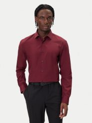 HUGO Koszula Kenno 50289499 Bordowy Slim Fit. Czerwone koszule męskie Hugo, m, bez wzorów, z bawełny, bez kołnierzyka, bez ramiączek. Za 299.99 zł.