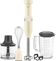 Blender ręczny przewodowy KitchenAid kremowy z akcesoriami 5 el. Białe blendery KITCHENAID. Za 869.00 zł.