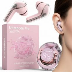 Słuchawki Sony A8_tds0858_Różowe douszne słuchawki PinkPods. Czerwone słuchawki douszne SONY. Za 40.40 zł.