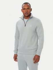 BOSS Sweter Zetrust 50468926 Szary jasny Regular Fit. Szare swetry męskie Boss, l, bez wzorów, z bawełny, bez kołnierzyka, bez ramiączek. Za 599.99 zł.