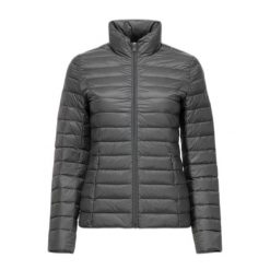 Kurtka JOTT CHA NOOS Szary. Brązowe kurtki sportowe damskie Jott, na zimę, bez wzorów, z tkaniny, bez ramiączek, bez kaptura, narciarskie. W wyprzedaży za 567.90 zł.