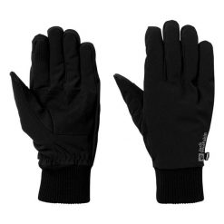 Rękawiczki trekkingowe Jack Wolfskin Supersonic XT. Czarne rękawiczki damskie Jack Wolfskin, bez wzorów. Za 229.99 zł.