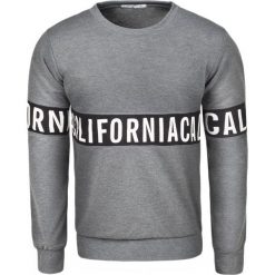 Bluza męska grafitowa Recea. Szare bluzy męskie Recea, l, bez wzorów, z bawełny, bez ramiączek, bez kaptura. Za 49.99 zł.