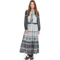 TWINSET Sukienka Niebieski Szary. Niebieskie sukienki damskie Twinset, s, bez wzorów, z materiału, bez kołnierzyka, bez ramiączek. Za 979.95 zł.