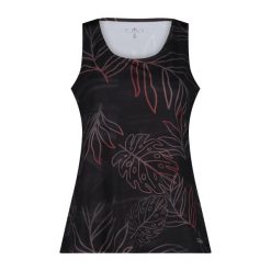 Damski tank top CMP. Czarne topy damskie CMP, bez wzorów, bez kołnierzyka, bez ramiączek. W wyprzedaży za 135.95 zł.