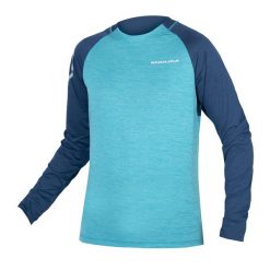 Longsleeve rowerowy męski Endura Singletrack. Niebieskie bluzy męskie ENDURA, m, bez wzorów, sportowe, bez ramiączek, bez kaptura. Za 229.99 zł.