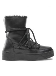 Jenny Fairy Śniegowce WS5806-04 Czarny. Czarne śniegowce damskie Jenny Fairy, ze skóry, bez zapięcia. Za 129.99 zł.