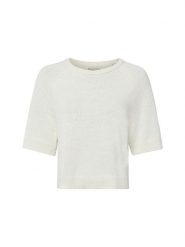 Marc O'Polo Denim sweter z dzianiny z krótkim rękawem Kobiety Bawełna (100%) biały, S. Białe swetry nierozpinane damskie Marc O'Polo DENIM, s, bez wzorów, z bawełny, eleganckie, bez kołnierzyka, bez ramiączek. Za 329.95 zł.
