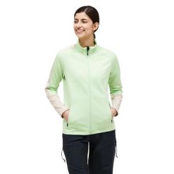 Bluza Peak Performance damska Rider Zip Jacket zielona - S. Zielone bluzy damskie Peak Performance, s, bez wzorów, bez ramiączek, bez kaptura. W wyprzedaży za 559.00 zł.