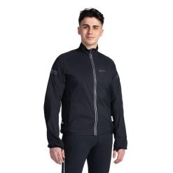 Kurtka Kilpi Tirano. Czarne kurtki męskie Kilpi, s, bez wzorów, z materiału, sportowe, bez kaptura. Za 215.49 zł.