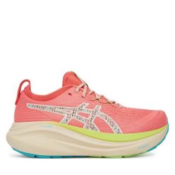 Buty do biegania Asics. Pomarańczowe obuwie sportowe damskie Asics, bez wzorów, bez zapięcia, do biegania. Za 579.99 zł.