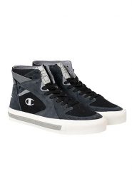 Buty outdoor męskie Z70 Mid. Czarne trekkingi męskie Champion, ze skóry, za kostkę, bez zapięcia. Za 250.00 zł.