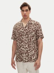 Mustang Koszula Layton 1016253 Brązowy Relaxed Fit. Brązowe koszule męskie Mustang, m, bez wzorów, z wiskozy, bez kołnierzyka, bez ramiączek. Za 169.99 zł.
