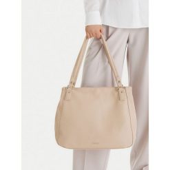 Torebka Lasocki. Brązowe shopperki damskie Lasocki, bez wzorów, bez dodatków. Za 199.99 zł.