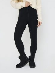 Legginsy - czarny. Czarne legginsy damskie Sinsay, bez wzorów. Za 29.99 zł.