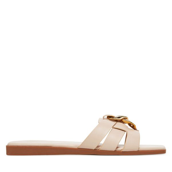 Klapki DeeZee. Brązowe klapki damskie DeeZee, bez wzorów, bez obcasa, bez zapięcia. Za 119.99 zł.