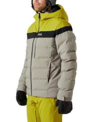 Kurtka Narciarska Męska Helly Hansen Bossanova Puffy. Szare kurtki sportowe męskie Helly Hansen, na zimę, m, bez wzorów, z materiału, bez kaptura, narciarskie, primaloft. Za 1,039.20 zł.