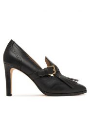 LAUREN RALPH LAUREN Półbuty Colleen Perforated Calfskin Kiltie Pump 802P02364002 Czarny. Czarne półbuty damskie Lauren Ralph Lauren, bez wzorów, ze skóry, bez obcasa, na obcasie, bez zapięcia. Za 1,199.00 zł.