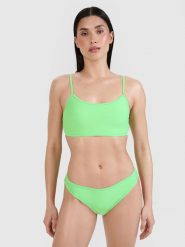 4F Góra od bikini damska - zielona M. Zielone bikini 4F, m, bez wzorów, z elastanu. W wyprzedaży za 39.99 zł.