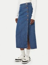 Billabong Spódnica jeansowa Day Off Denim EBJDK03000 Granatowy Regular Fit. Niebieskie spódnice damskie Billabong, xs, bez wzorów, z bawełny. Za 339.99 zł.