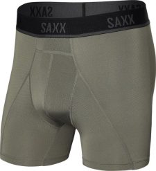 SAXX Bokserki do biegania/ bokserki męskie sportowe SAXX Kinetic HD Cargo Grey S. Szare bokserki męskie Saxx, bez wzorów. Za 116.99 zł.