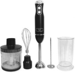 Blender ręczny 4w1 - SMUKEE Vintage 700W Czarny. Czarne blendery MPTECH. Za 1,190.00 zł.