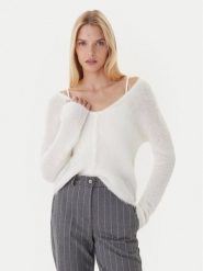 Calvin Klein Kardigan LV044D344G Beżowy Regular Fit. Brązowe kardigany damskie Calvin Klein, m, bez wzorów, z wełny, bez kołnierzyka. Za 899.99 zł.