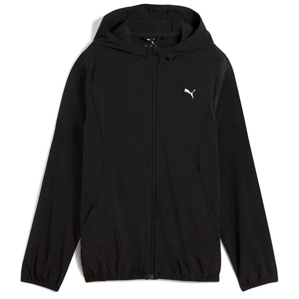Puma Run Velocity Tkana Kurtka W Damskie. Czarne kurtki sportowe damskie Puma, s, bez wzorów, bez ramiączek, bez kaptura, do biegania. Za 179.99 zł.