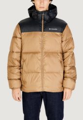 Kurtka puchowa Mężczyzna COLUMBIA Puffect™ II Hooded. Brązowe kurtki męskie Columbia, na zimę, l, bez wzorów, z nylonu, bez kaptura. Za 766.35 zł.