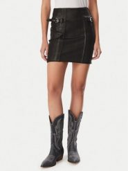 Guess Spódnica mini W6BD15 D2112 Czarny Regular Fit. Czarne spódnice damskie Guess, z aplikacjami, z bawełny, mini. Za 524.99 zł.