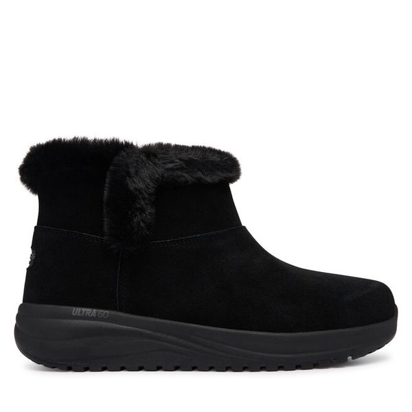 Śniegowce Skechers. Czarne śniegowce damskie Skechers, bez zapięcia. Za 429.99 zł.
