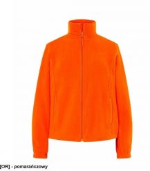 JHK - Bluza polarowa damska, taliowana, z suwakiem i dwoma zapinanymi kieszeniami pomarańczowy XS. Brązowe bluzy damskie JHK, xs, bez wzorów, z polaru, bez ramiączek, bez kaptura. Za 54.92 zł.