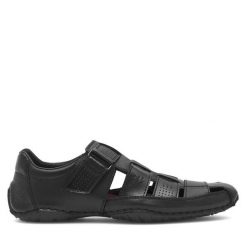 Sandały Rieker. Czarne sandały męskie Rieker, bez wzorów, bez zapięcia. Za 339.99 zł.