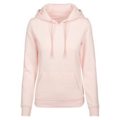Damska Bluza Z Kapturem. Czarne bluzy damskie BUILD YOUR BRAND, xs, bez wzorów, bez ramiączek, z kapturem. Za 148.99 zł.