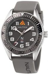 Zegarek Nautica Męski szara tarcza 44 mm NAPFWF202 (2056422). Szare zegarki męskie Nautica, bez wzorów. Za 377.99 zł.