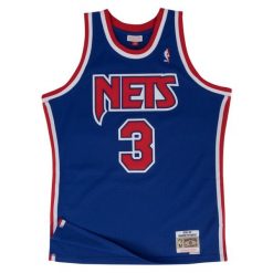 Koszulka Nba New Jersey Nets Drazen Petrovic. Niebieskie bluzki damskie Mitchell & Ness, bez wzorów, z jersey, sportowe, bez kołnierzyka, bez ramiączek. Za 517.00 zł.