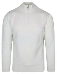 Sweter Wełniany Beżowy z Wysokim Dekoltem Góra Zapinana na Zamek, Ciepły -DEVIR. Brązowe swetry męskie Devir, s, bez wzorów, z wełny, eleganckie, bez kołnierzyka, bez ramiączek. Za 259.00 zł.