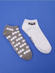 Skarpetki stopki 2 pack Batman - wielobarwny. Skarpety męskie Sinsay, bez wzorów. W wyprzedaży za 6.99 zł.