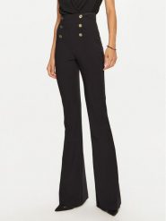 Elisabetta Franchi Spodnie materiałowe PA-050-47E2-V860 Czarny Regular Fit. Czarne spodnie materiałowe damskie Elisabetta Franchi, bez wzorów, z materiału. Za 919.99 zł.