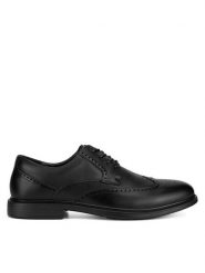 Sergio Bardi Półbuty MF1651-1Z Czarny. Czarne buty wizytowe męskie Sergio Bardi, bez wzorów, ze skóry, bez obcasa, bez zapięcia. Za 159.99 zł.