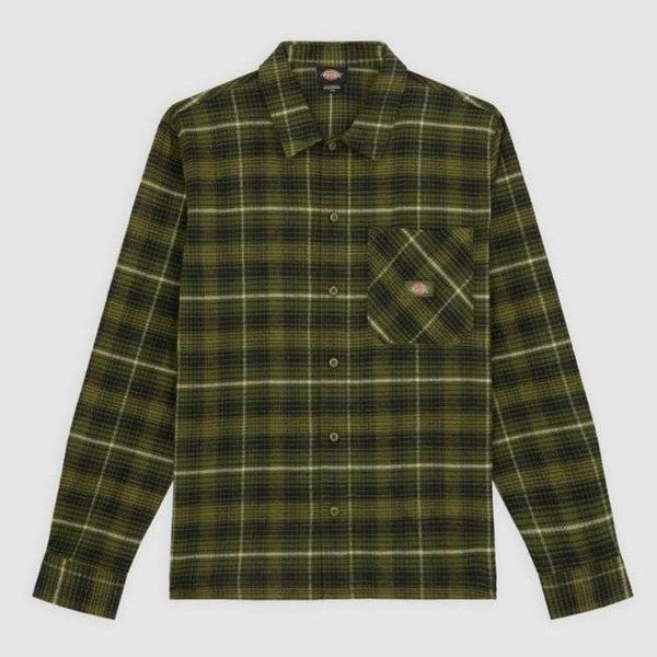 Koszula Dickies Forest Check Cypress. Zielone koszule męskie Dickies, m, bez wzorów, bez kołnierzyka, bez ramiączek. W wyprzedaży za 249.05 zł.