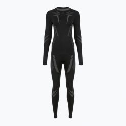 Komplet bielizny termoaktywnej damskiej KADVA ALPINESTEP COOLMAX THERMAL PRO DRY. Czarne bielizna sportowa damska KADVA, bez wzorów. Za 129.99 zł.
