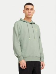 Jack&Jones Bluza Simon 12269353 Zielony Standard Fit. Zielone bluzy męskie Jack&Jones, m, bez wzorów, z bawełny, bez ramiączek, bez kaptura. W wyprzedaży za 59.99 zł.