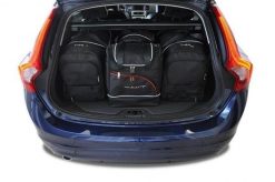 Torby Do Bagażnika Volvo V60 2010-2018 4Szt Kjust. Czarne torby podróżne damskie KJUST, bez wzorów, z kauczuku. Za 1,233.00 zł.