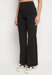 Czarne Legginsy Dzwony z Wysokim Stanem i Szeroką Gumką w Talii Idoreia. Czarne legginsy damskie Born2be, bez wzorów, z jeansu. Za 54.99 zł.