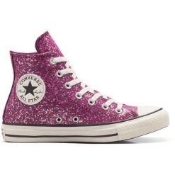 Buty sportowe Converse Chuck Taylor All Star. Fioletowe obuwie sportowe damskie Converse, bez wzorów, z syntetyku, bez zapięcia. Za 354.15 zł.
