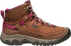 Damskie buty trekkingowe mid WP Keen Targhee IV. Brązowe obuwie trekkingowe damskie Keen, z materiału, bez zapięcia. Za 820.00 zł.